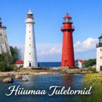 Hiiumaa's iconic lighthouses by the sea