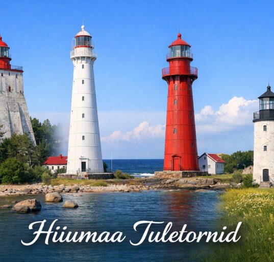 Hiiumaa's iconic lighthouses by the sea