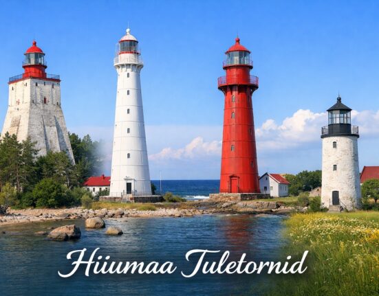 Hiiumaa's iconic lighthouses by the sea
